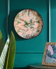 BNIB Next Retail Large Beautiful Stylish Decorative Jungle Tiger Wall Clock 