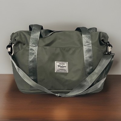 Weekender / duffle bag, limited edition,grey green Foldable,expandable