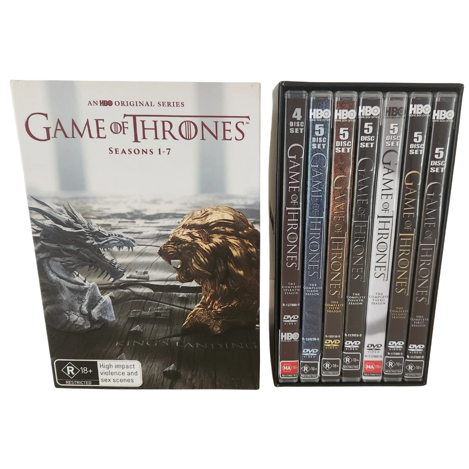 Game of Thrones DVD Box Set HBO 7 Seasons Region 4 PAL 2017 - image 4 of 4