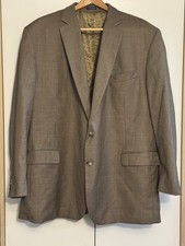 Stafford Classic Fit Travel Blazer Sport Coat Brown 2 Button Men s 50R