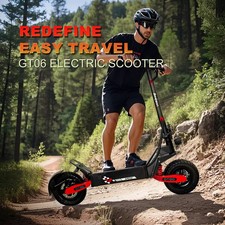 Off-road Electric Scooter for Adult 1200W 30MPH 25Miles 48V 13AH Fast Escooter