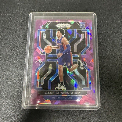 Panini 2021-22 Prizm Cade Cunningham #282 Purple Ice Prizm /149 RC Pistons