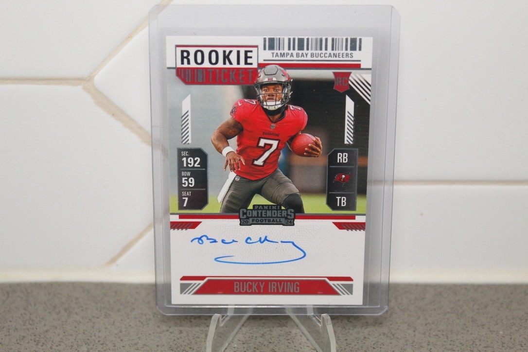BUCKY IRVING  2024 Panini Contenders Rookie Ticket Auto On CARD RC #122