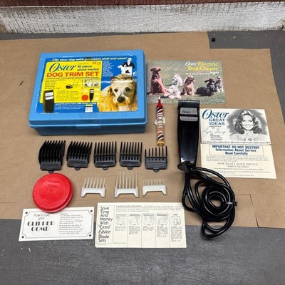 Vintage Oster Detachable Blade Clipper Model 96 B With All Original Box & Manual