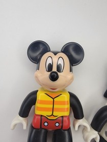 LEGO DUPLO Mickey Mouse Goofy Donald Duck Figures Minfigs Beach House Set Swim