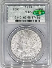 1883 $1 PCGS Doily OGH MS65 CAC Morgan Silver Dollar 05107439