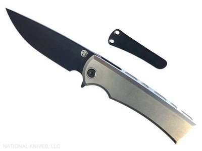 Chaves Knives Liberation Street Integral Drop Point Black DLC M390 Blade Brt. SW