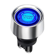 Start Switch 12v DC 50A Car Start Engine Button Stater  Push Button Light Blue