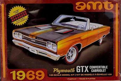 1969 Plymouth GTX Convertible Cabriolet AMT 1:25 NEW FACTORY SEALED *US Seller*