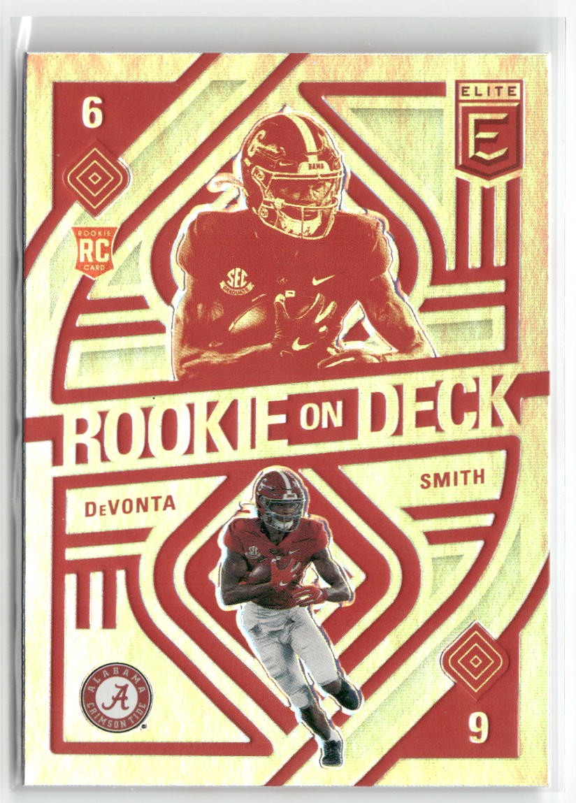2021 Donruss Elite #RD8 DeVonta Smith Rookie on Deck ☘️022