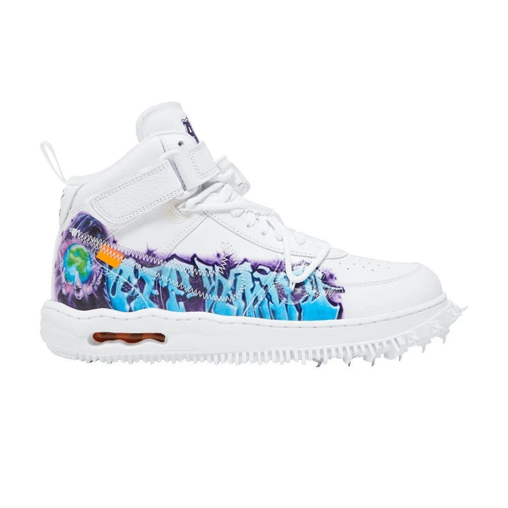 Nike Off-White x Air Force 1 SP Leather Mid Graffiti for Sale