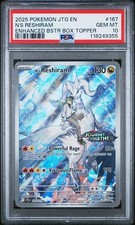 2025 N's Reshiram PSA 10 167/159 Pokemon Viaggio Insieme JTG Scatola Timbrata Topper