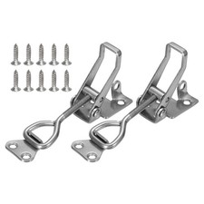 2Pack 4002 304 Stainless Steel Adjustable Toggle Latch W Hole Silver