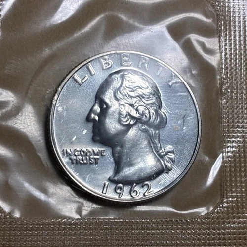 Uncirculated 1962 25C (Proof) Washington Quarter Original Packaging