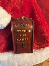 Letters to Santa Mailbox Christmas Ornament Resin Decor Hanging