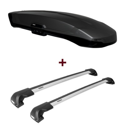 Dachbox Thule Vector L + Dachträger Thule WingBar Edge für Audi Q5 Typ 8R top