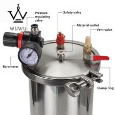 304 Stainless Steel Dispenser Pressure Tank Dispensing Storage Bucket 1 15L NEW