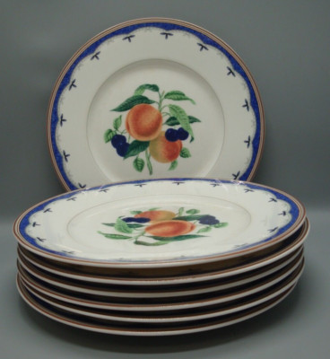 Mikasa PEACH ROYALE HK221 Salad Plates SET OF SIX More Items