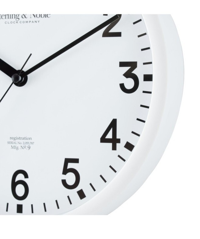 Smuk Wall Clock ホワイト Main Stays 8.78 Inch Diameter Wall Clock Decoration Time Telling