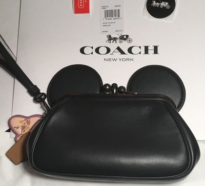 coach kisslock clutch