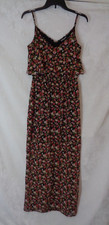 Express maxi dress womens size small/petite floral multicolor sleeveless maxi