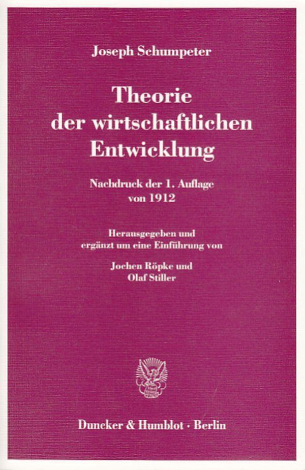 Thumbnail - Theorie Der Wirtschaftlichen Entwicklung Joseph Schumpeter Taschenbuch