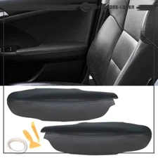 2Pcs Front Door Interior Panel Armrest Cover Black Fit for Acura TSX 2009-2014