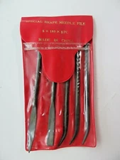5 x 180 mm Special Shape Needle File Set - 5 pcs NOS