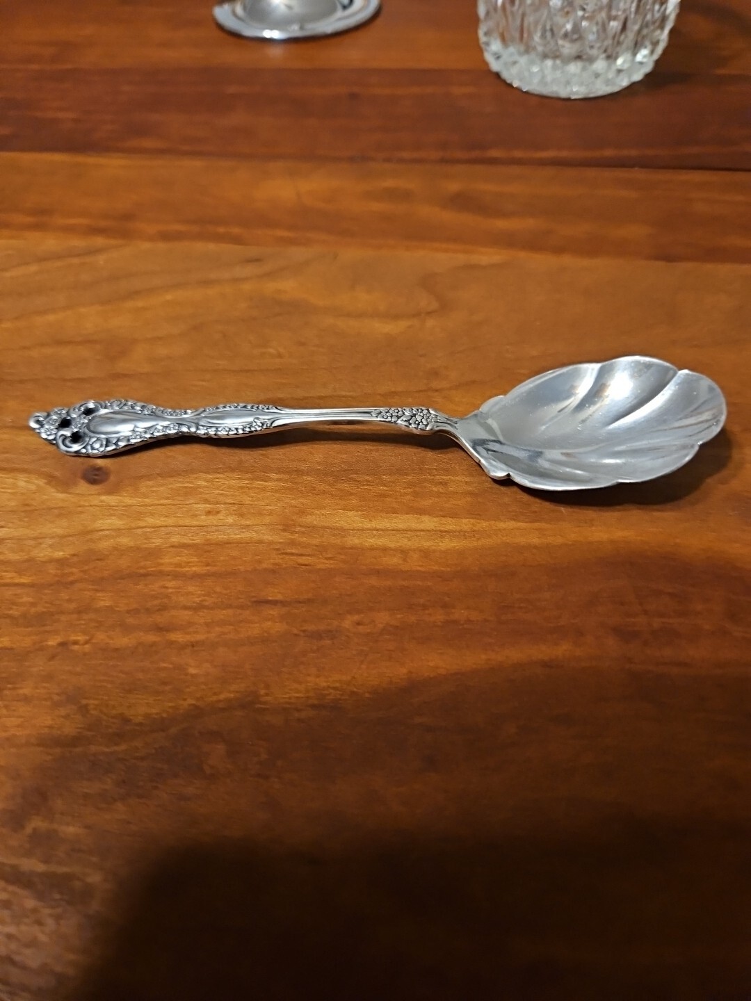 Nice Find, Cut Crystal Sugar Bowl Silver Plate Lid With Original spoon. eBay