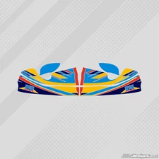 2016 FA ALONSO M4 STYLE NOSE CONE STICKER KIT - KARTING - JakeDesigns