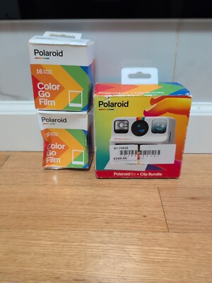 Capture Instant Magic: NEW Polaroid Go+ Clip bundle Instant Camera - White 