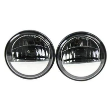 Eagle Lights 4 1/2" Complex Reflector LED Passing Lights Set Harley Indian