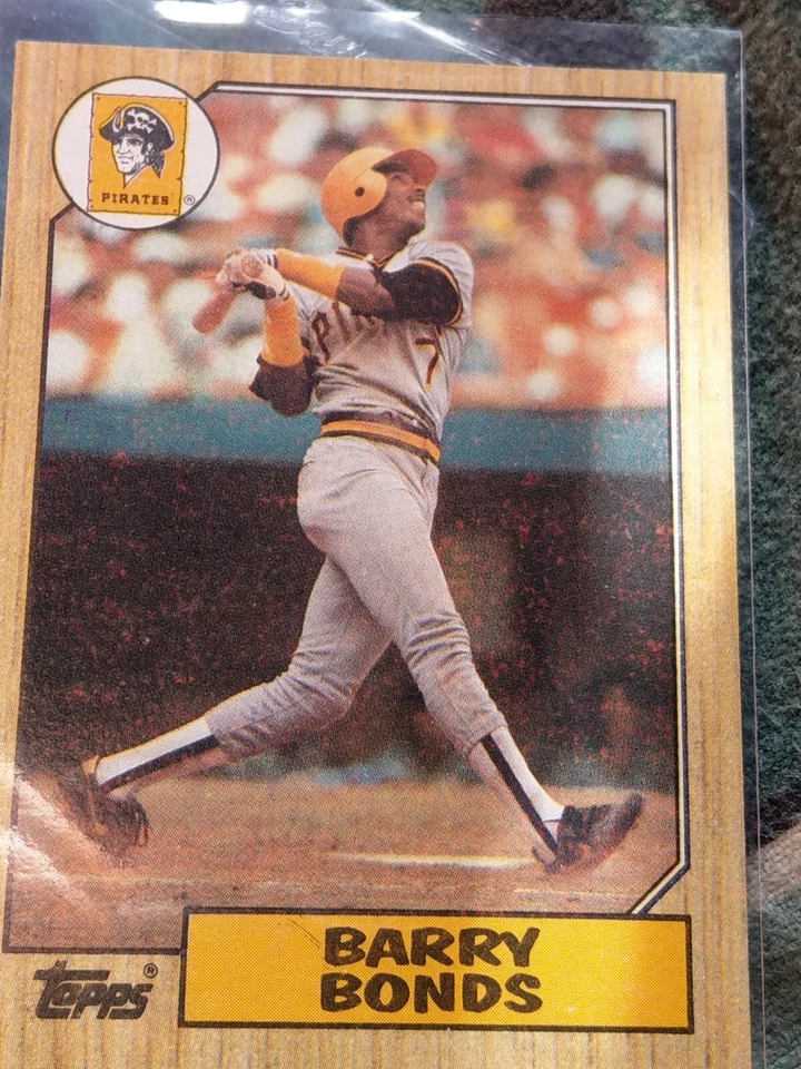 100+ Erro Múltiplo Verdadeiro Impressão Errada RARO 1987 TOPPS Barry Bonds #320 ROOKIE Estado Perfeito - Imagem 2 de 4