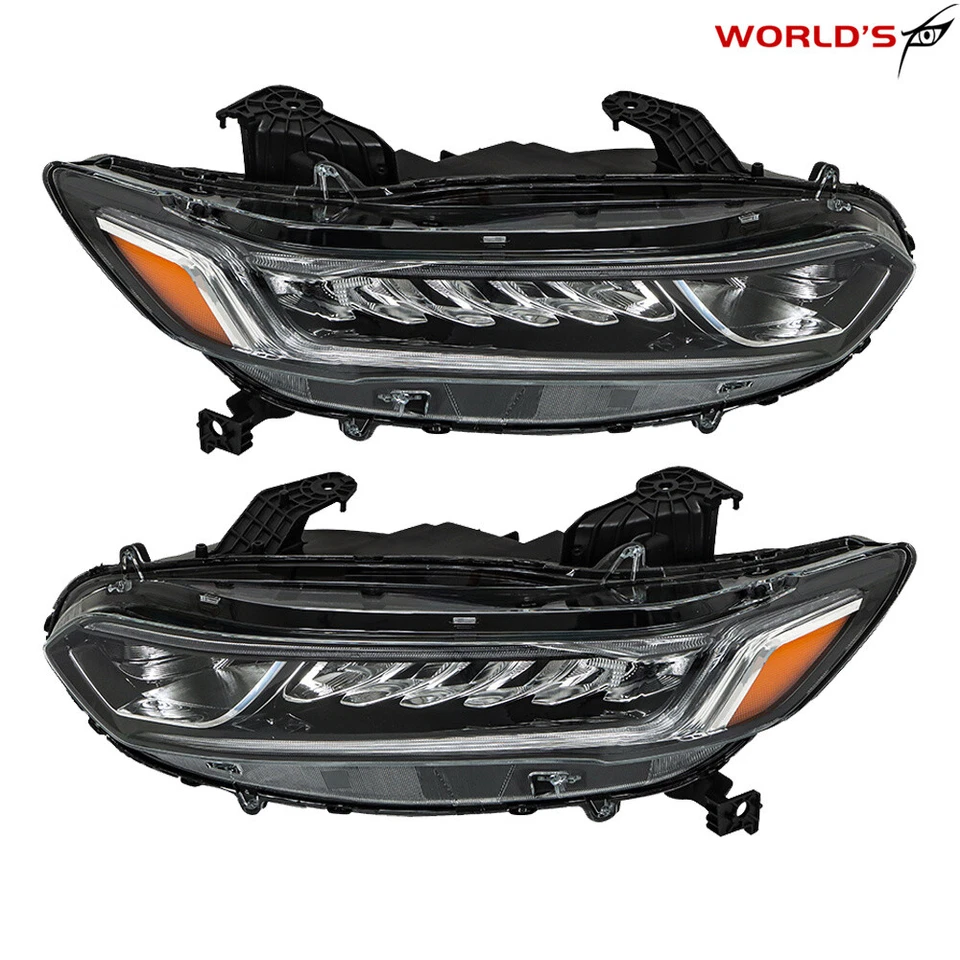 Ajuste para Honda Accord 2018-2020 con conjunto de faros LED DRL faros izquierdo + derecho Foto 3 de 4