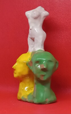 ''Jealousy-2''-Expensive Original Clay Sculpture,  unique & unusual.