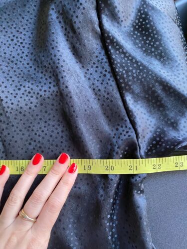 Vintage 1980s Black Christian Dior Robe Lace Rosette Sexy - Picture 7 of 8