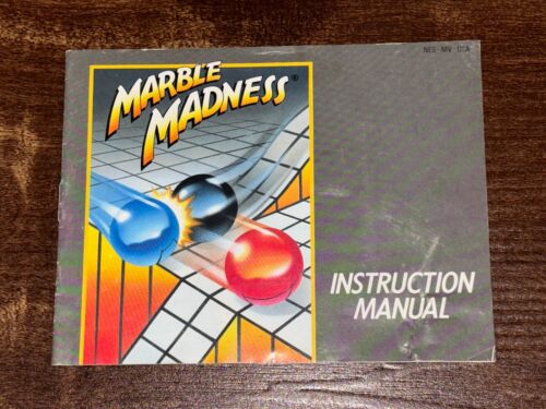 Marble Madness Nintendo NES Instruction Manual Only - Afbeelding 1 van 2