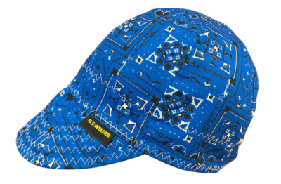 US WELDER Welding Caps Blue Bandana Reversible by Comeaux Supply