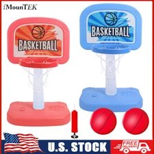 Pool Basketball Hoops with Base Poolside Adjustable Height  Toy Basketball Hoops
