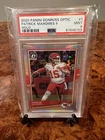 2020 Panini Donruss Optic Patrick Mahomes Holo Silver SP #1 KC Chiefs PSA 9 NFL