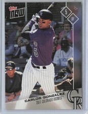 2017 Topps Now #OD-395 Carlos Gonzalez Colorado Rockies