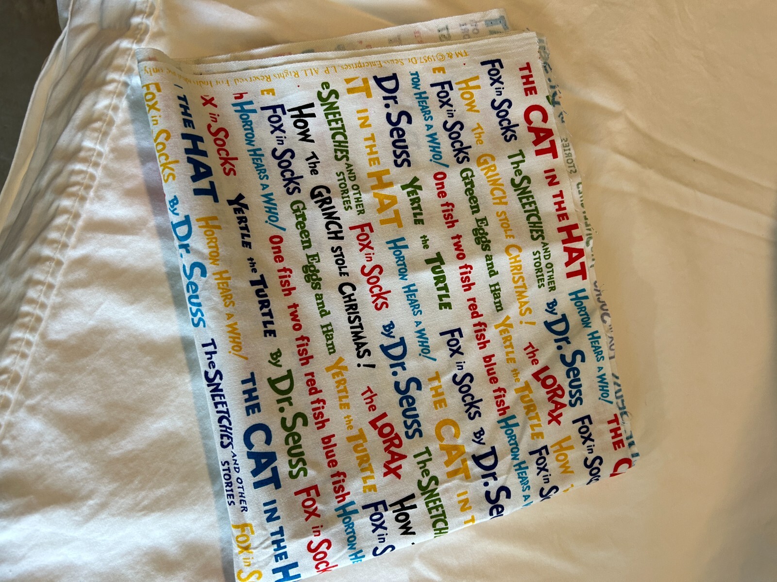 Robert Kaufman - Dr. Seuss Enterprises All The Book Titles - 37X44 Panel