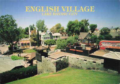 Lake Havasu City Arizona English Village Vintage Continental Postcard Unposted