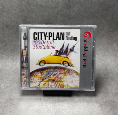 City-Plan mit Routing - 100 Detail-Stadtpläne - CD-ROM - für PC - Computer