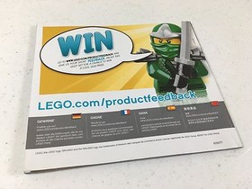 Lego Ninjago 70604 Instruction Manual Only