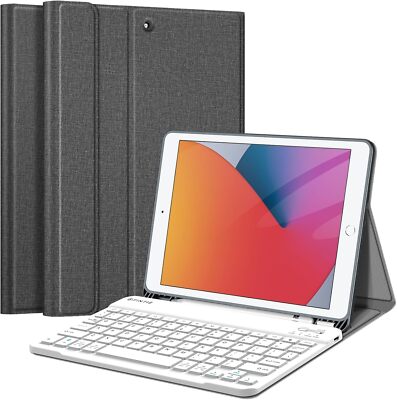 Keyboard Case for For iPad 9th 8th 7th 10.2 Inch Magnetically Wireless Keyboard