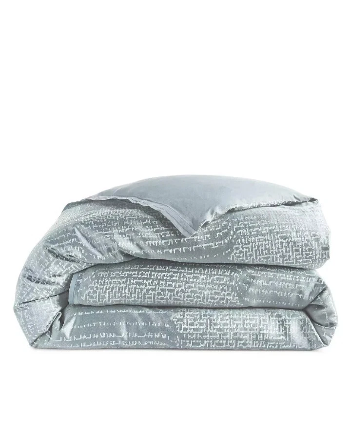 Hudson Park Faded Geo 7 Pc King Duvet Set With Bonus Euro Shams New! MSRP $1365 - Image 2 of 4