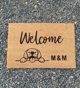 personalised dog doormat