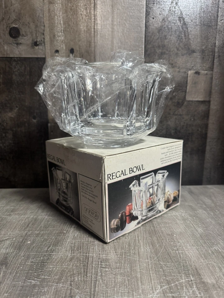 Brand New! Vintage Grainware Regal Bowl 5.75” Acrylic Lucite Candy Serving - Image 2 of 4