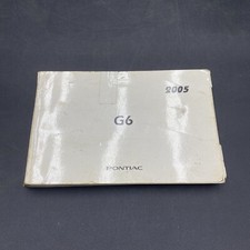 2005 Pontiac G6 Owners Operators Manual Guidebook Factory OEM for Glovebox